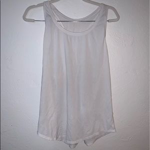 White Lululemon loose tank top Size: 10